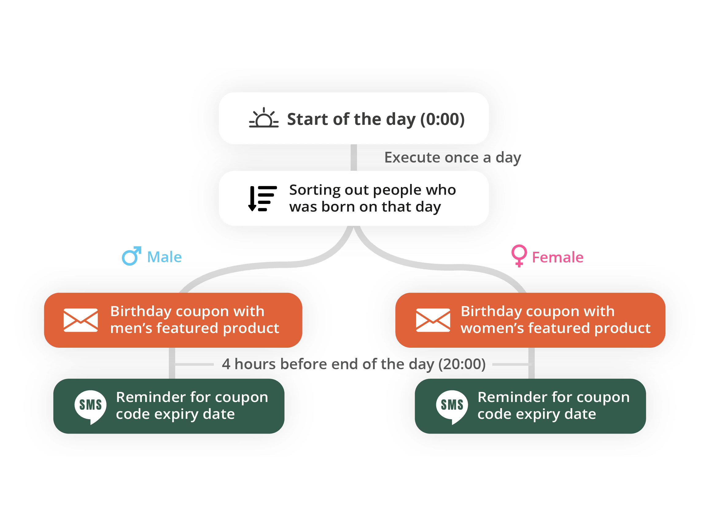 Customer Birthday marketing automation journey