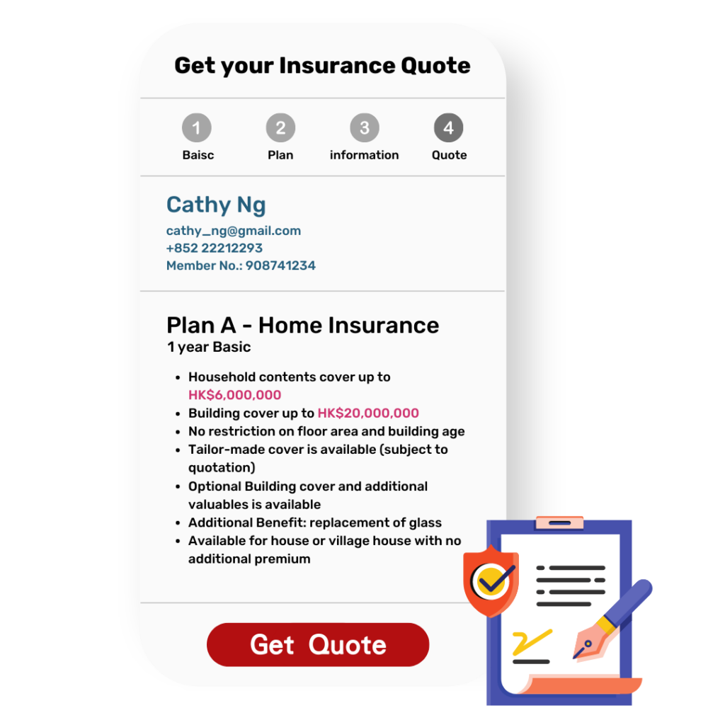 Function of “Get Quote and Details” on Insurance companies’ websites ​